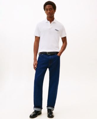 Men's Regular-Fit Logo Script Embroidery Polo Shirt