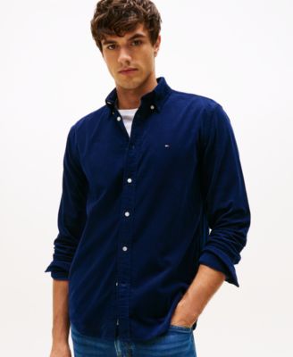 Tommy Hilfiger - Men's Regular-Fit Solid Corduroy Shirt