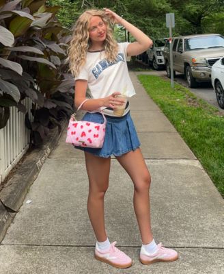 Juniors' Varsity Pleated Drawstring  Skirt