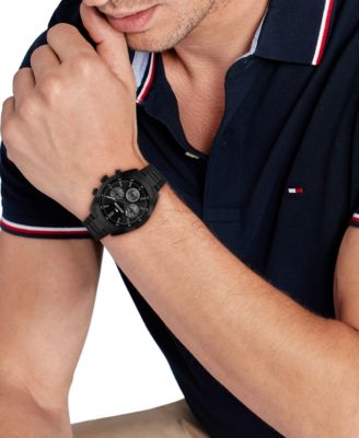 Men's Chronograph Black IP Stainless Steel Bracelet Watch, 40mm