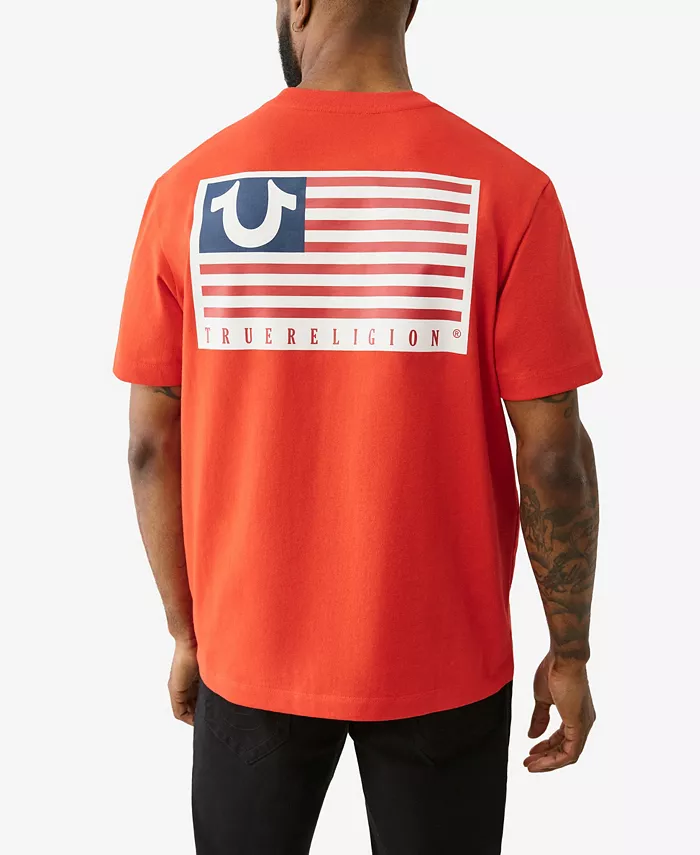 Men's Short Sleeve Horseshoe Flag T-Shirt - thumbnail 2