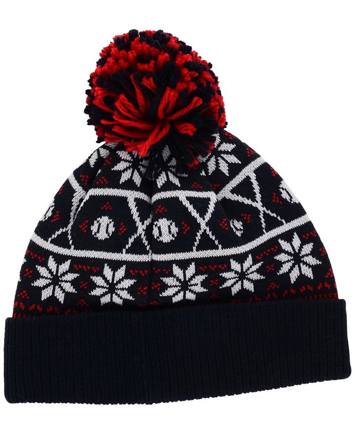 New Era Atlanta Braves Sweater Chill Pom Knit Hat - Macy's