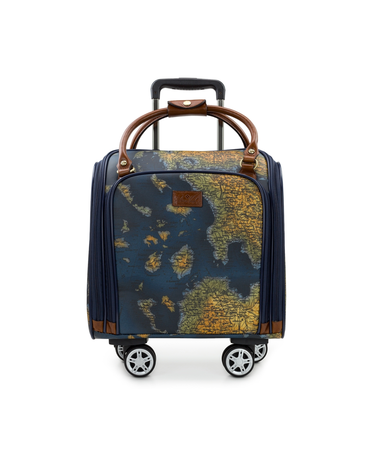 Vitalia Zipper Underseater Bag - Greek Map