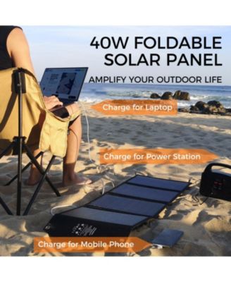 155Wh/42000mAh &amp; 40W Solar Panel  Portable Power Station- Combo