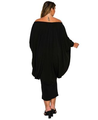 Plus Size Eero Off Shoulder Taper Hem Dress
