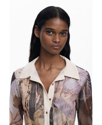 Women's Chiffon cuff T-shirt