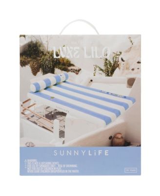 Luxe Lilo: Blue Stripe