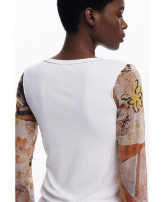 Women's Chiffon sleeve T-shirt