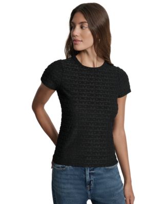 Women's Jacquard Logo Crewneck T-Shirt