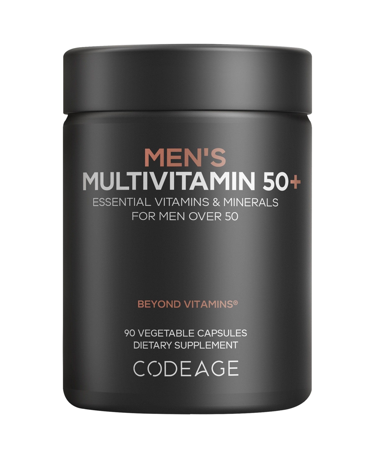 Men's Multivitamin 50+ Supplement Essential Vitamins for Men Over 50 Years Old, Minerals, CoQ10, Turmeric, Panax Ginseng, 90 Capsules