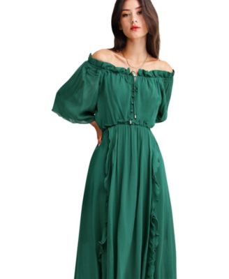 Women's Amour Ruffled Midi Dress