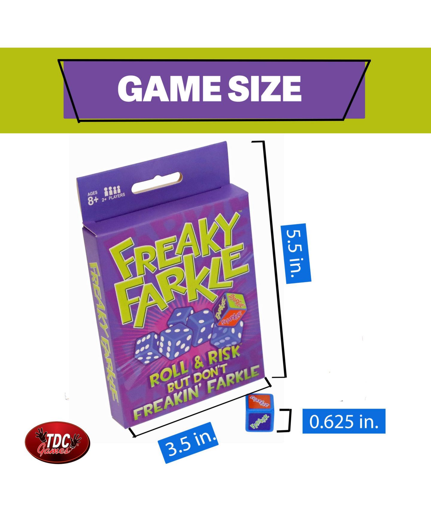 Детская игрушка TDC Games Freaky Farkle Dice Game, Ages 8+ — фото 9