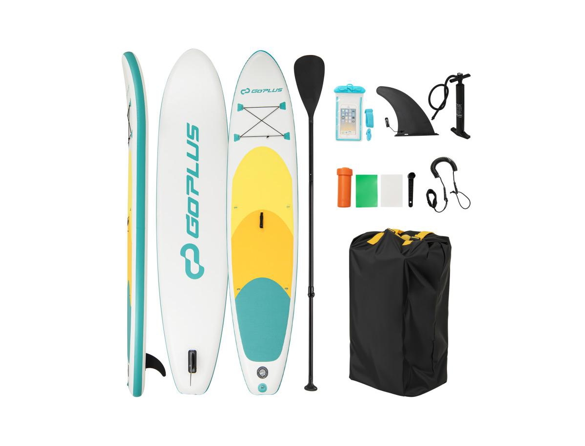 11 Feet Premium Sup Inflatable Stand Up Paddle Board - White