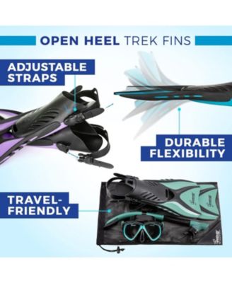 Seavenger Hanalei Anti-Fog Snorkeling Set - Orange Peel (Junior)