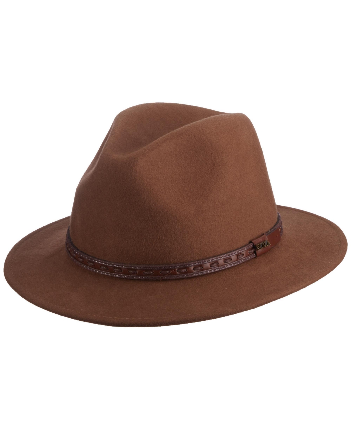 Scala Men's Crush Felt Safari Hat In Brown