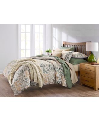 Alder Leaves 3-Pc. Duvet Set, Full/Queen, Macy's Exclusive