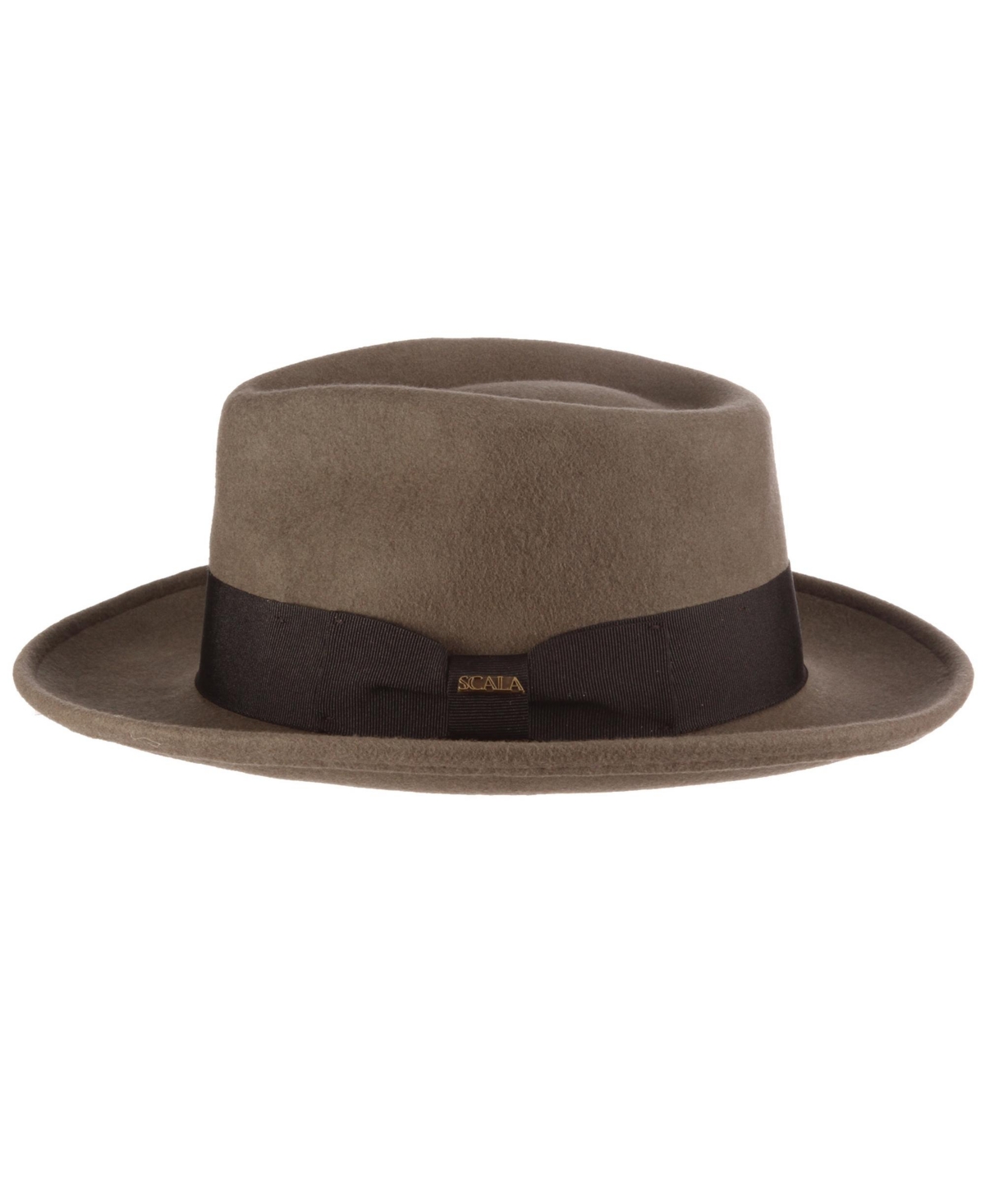Scala Men's Felt Fedora Hat In Brown