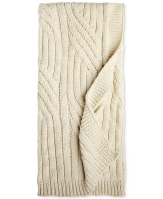 Charter Club - Sweater-Knit Throw, 50" x 60"