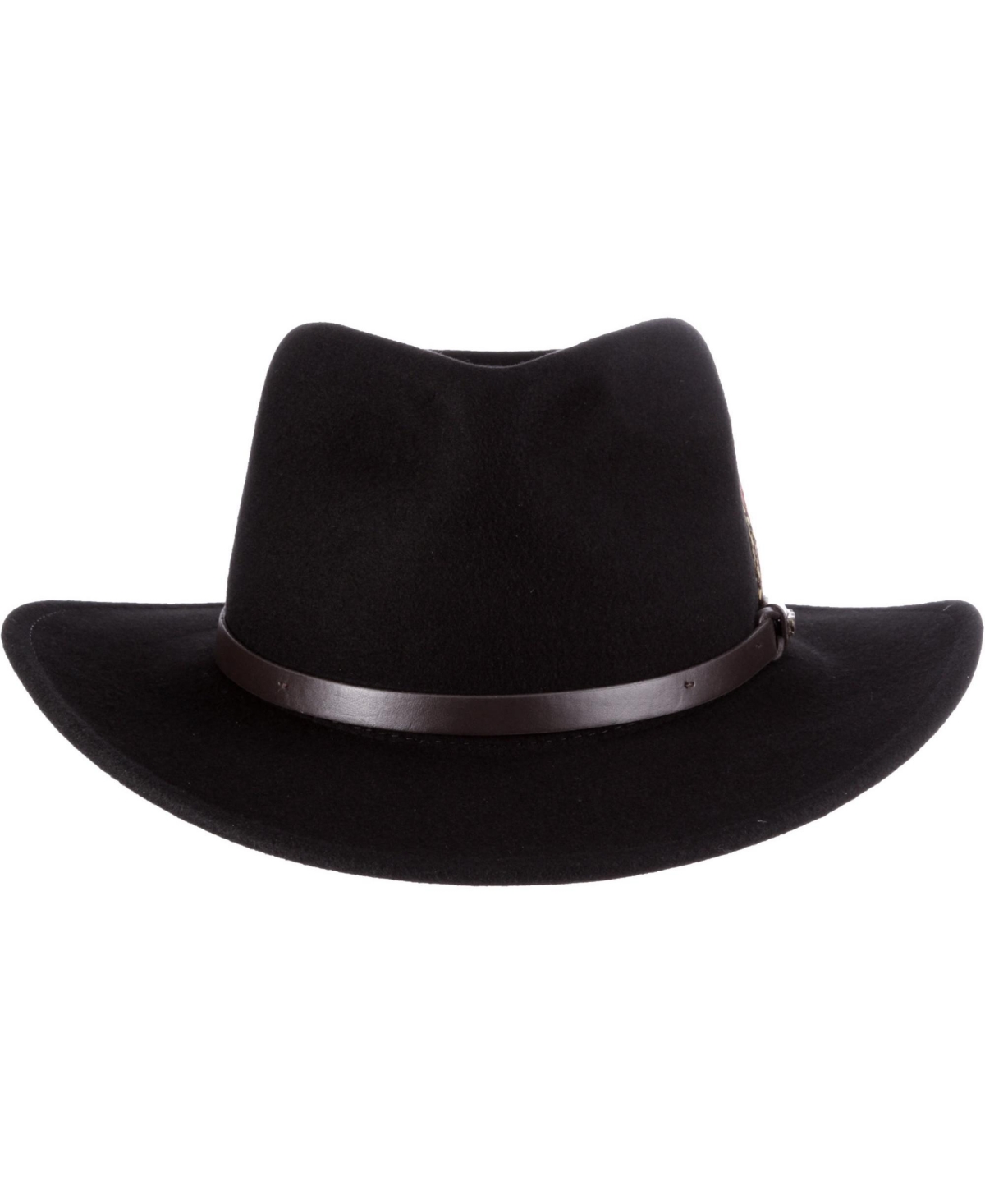 Scala Men's Crushable Felt Outback Hat In Black