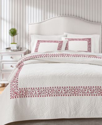 Garland Embroidery 3-Pc. Quilt Set, Full/Queen, Macy's Exclusive