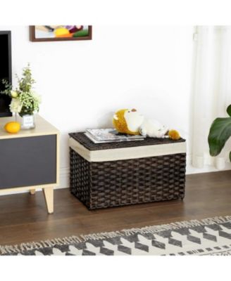 17.2 Gallons Foldable Woven Bin with & Metal Frame