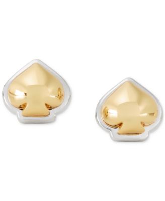 kate spade new york - Two-Tone Sculpted Spade Mini Stud Earrings