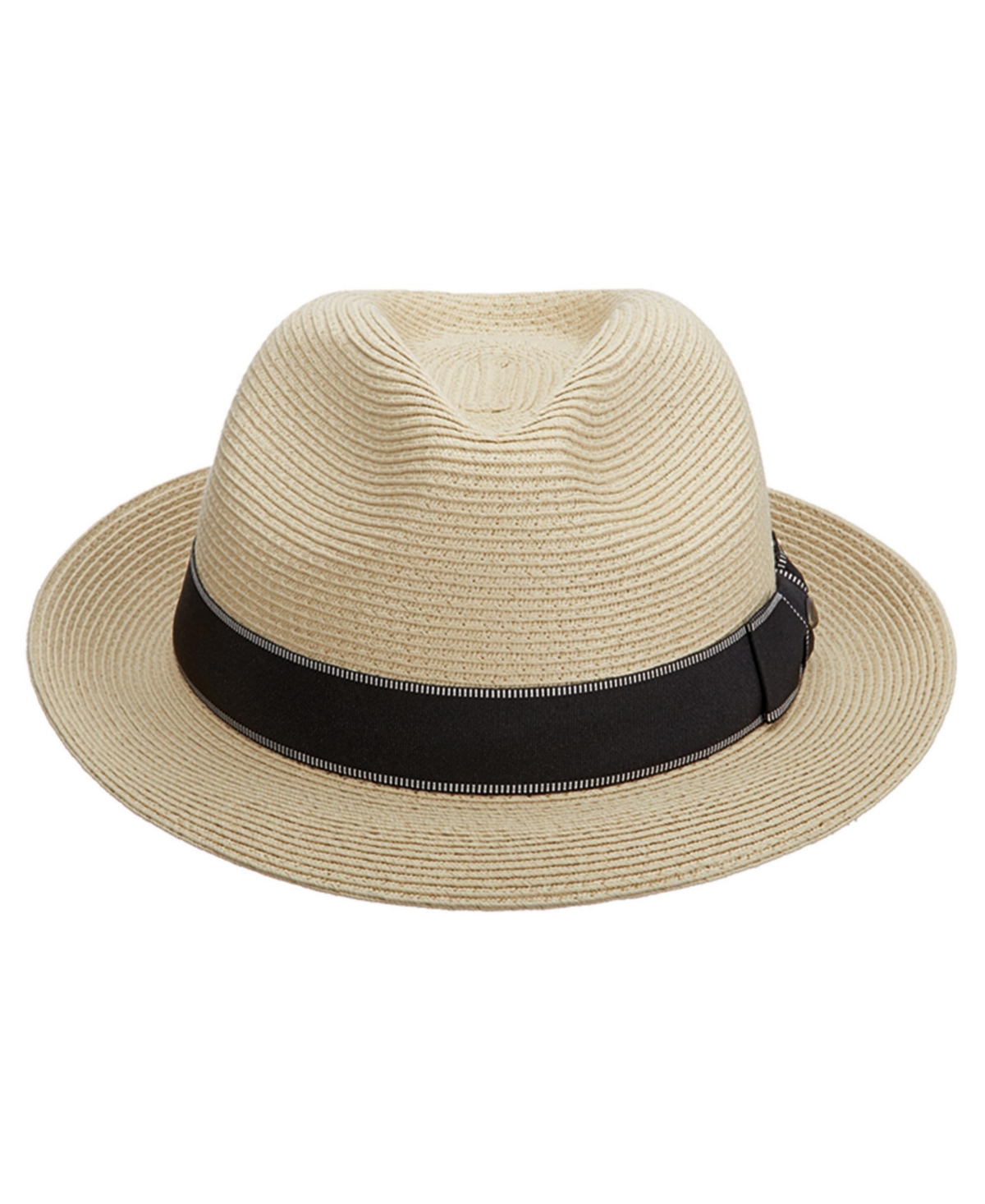 Scala Men's Fine Paper Braid Fedora Hat In Neutral