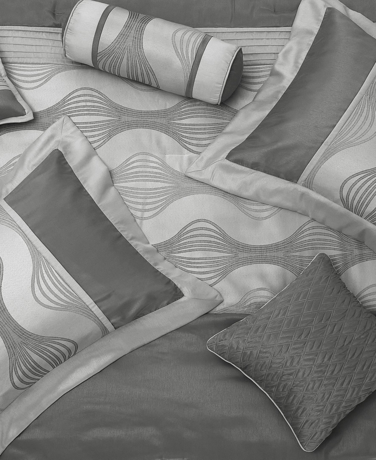 Stratford Park Kath 7-piece Comforter Set, Queen In Gray