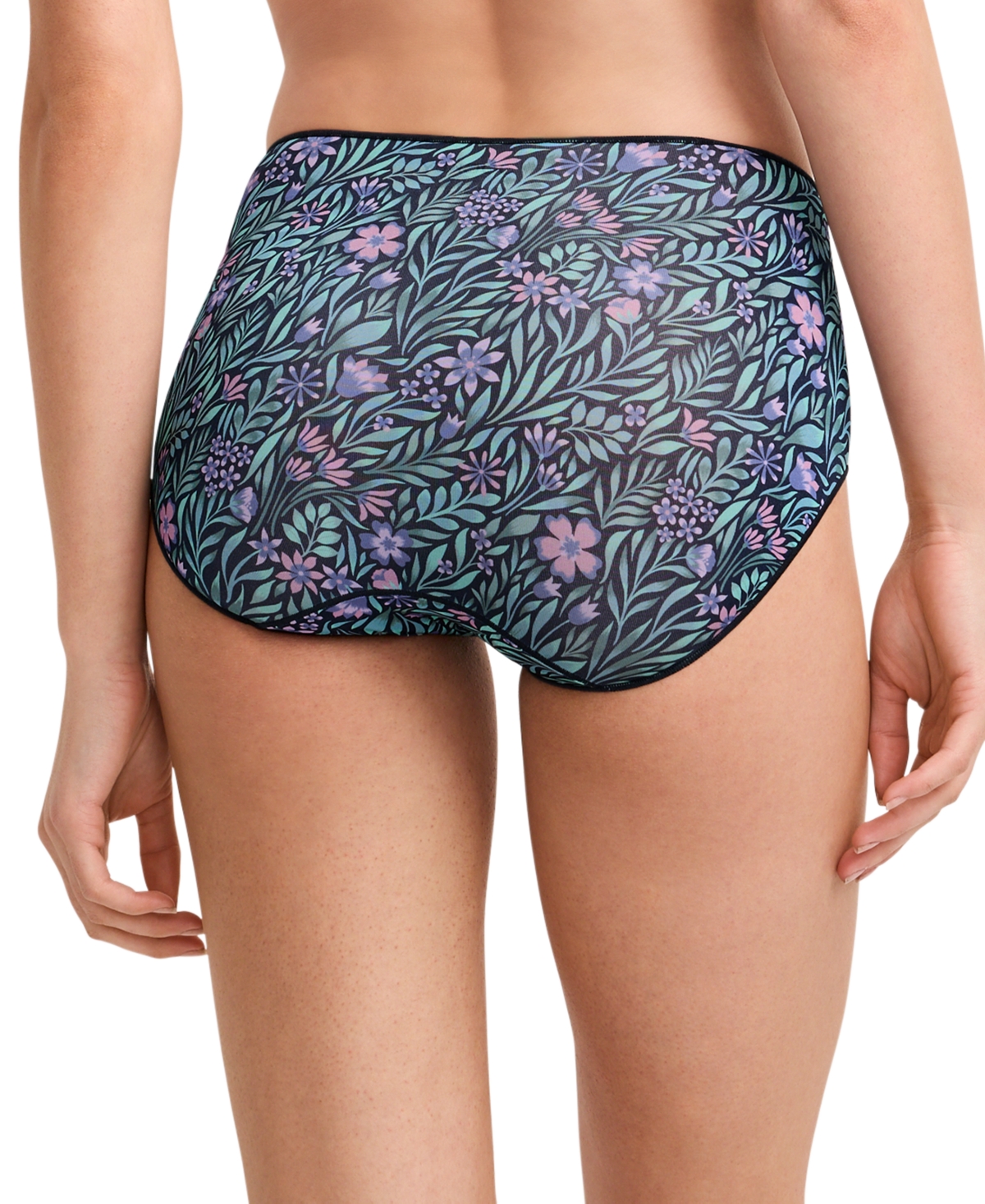 Jockey No Panty Line Promise Hip Brief Underwear 1372, Extended Sizes In Multi