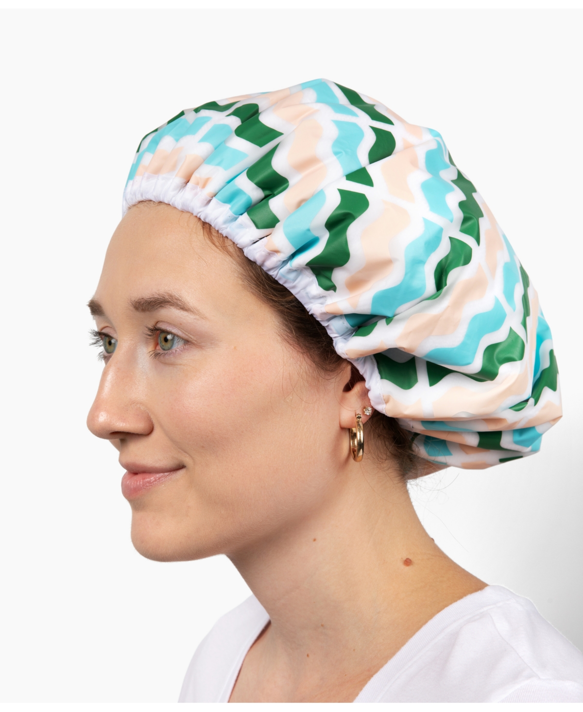 Swair Terry Lined Shower Cap In Multi