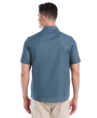 Men's Linen-Blend Floral Shirt