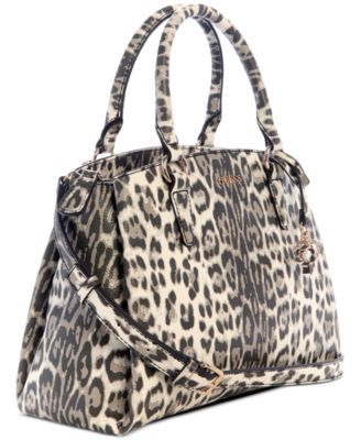Tinsley Medium Leopard Print Three Compartment Satchel