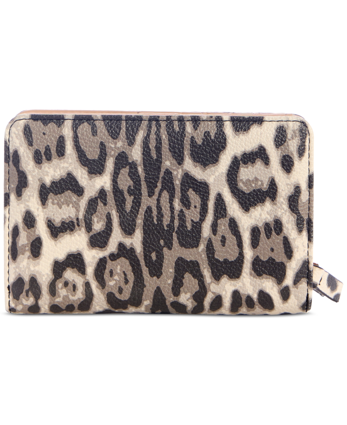 Guess Tinsley Leopard Print French Wallet In Multi