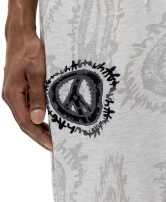 Men's Peace Sign Graphic Joggers