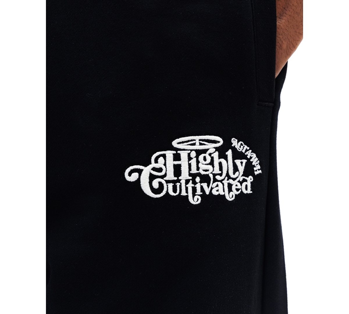 All Good Things Are Welcome Here Men's Highly Cultivated Joggers In Black