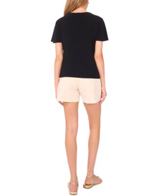 Women's Cowl-Neck Asymmetrical Hem Top