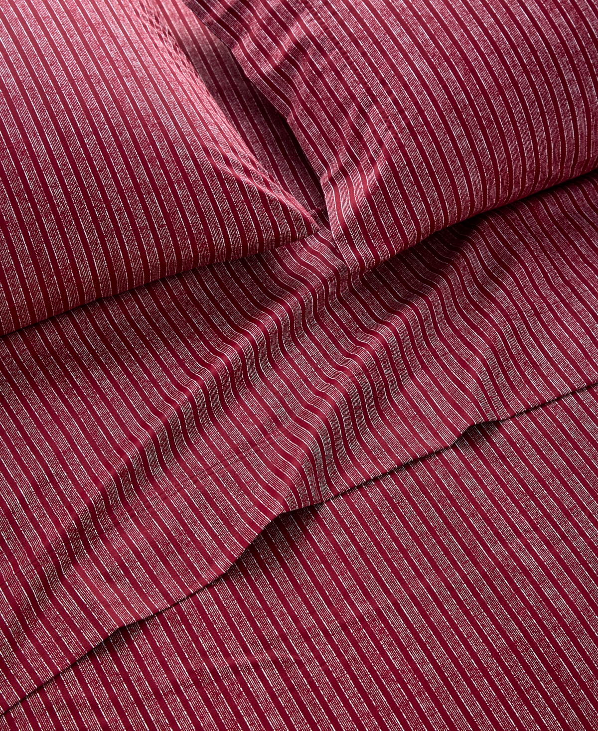 Charter Club 550 Thread Count Printed Cotton 4-pc. Sheet Set, King, Exclusively At Macy's In Burgundy