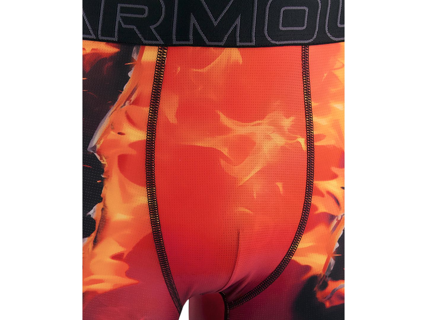 Трусы-боксеры Tech для мужчин, сетка, с принтом — Under Armour, цвет: Чёрный / Красный — фото 2
