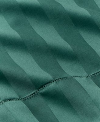 1.5" Stripe 550 Thread Count 100% Cotton 3-Pc. Sheet Set, Twin, Exclusively at Macy’s