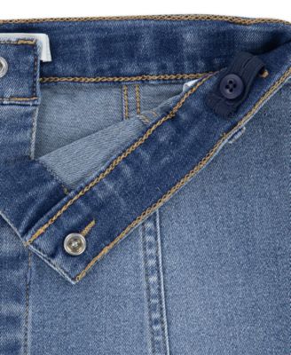 Toddler Girls 2-Piece Boho Top and Denim Skirt Set