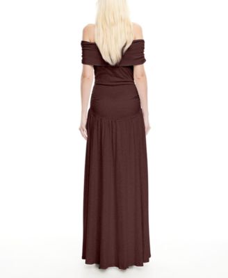Women's Field Of Dreams Off-The-Shoulder Maxi Dress
