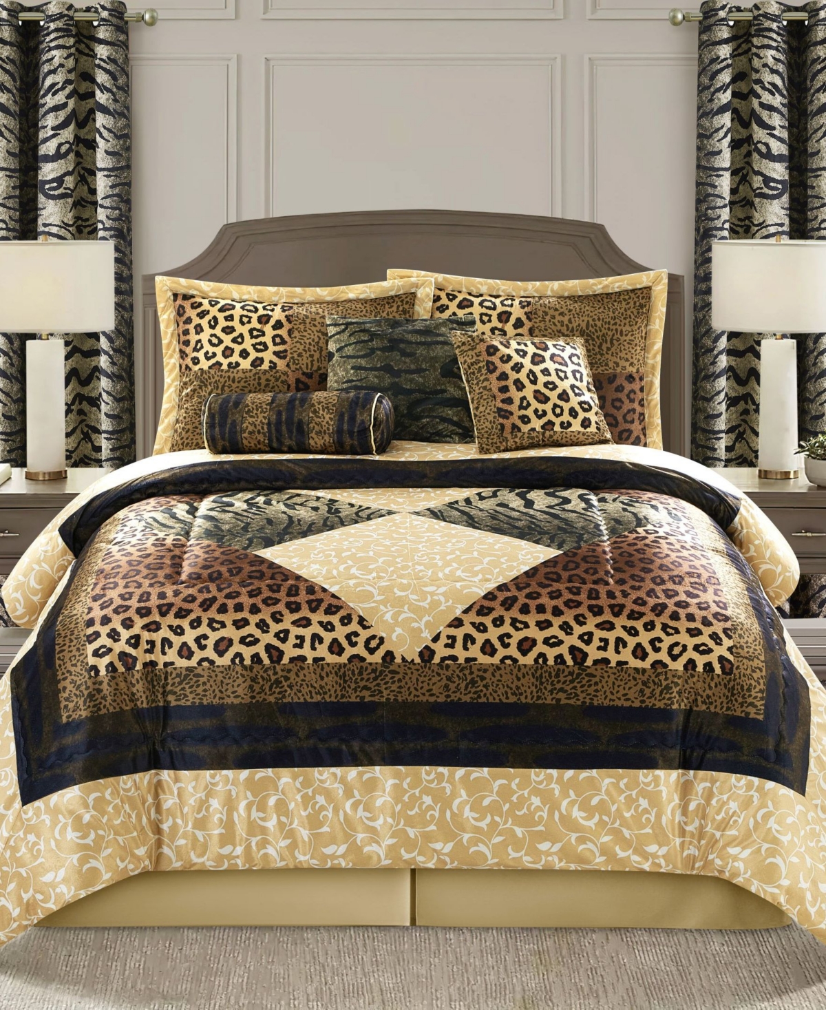 Stratford Park Tucson Animal Print 9-Pc. Comforter Set