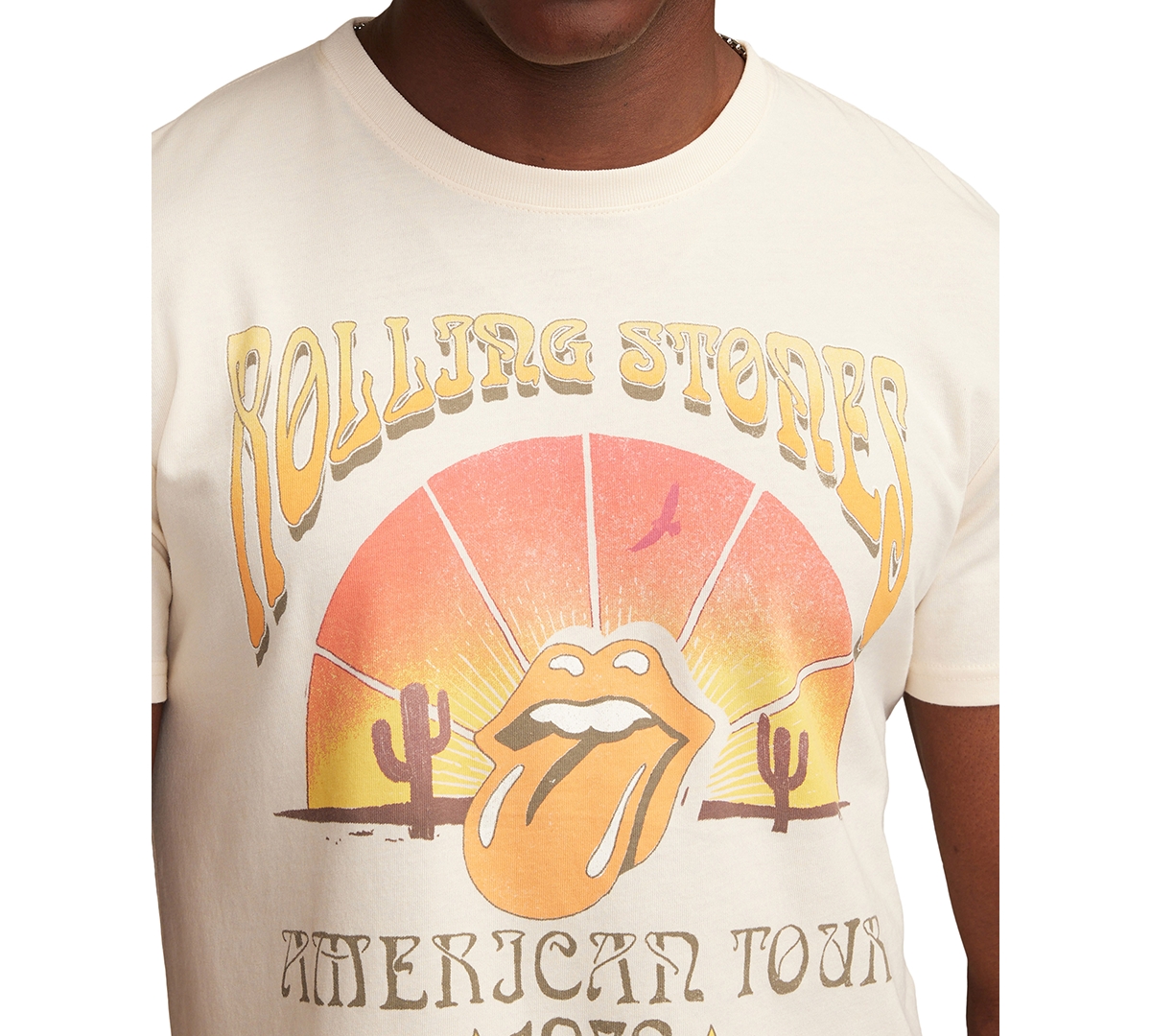 Lucky Brand Men's Rolling Stones Desert Short Sleeve Crewneck Graphic T-shirt In Multi