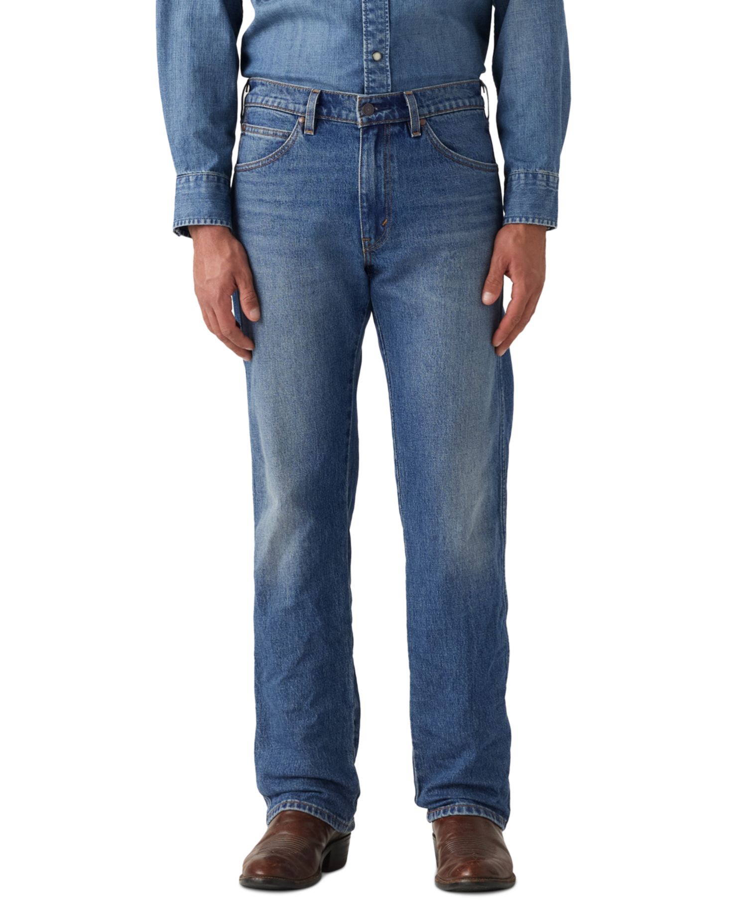 Men's 557 Western Straight Fit Boot Cut Jeans
