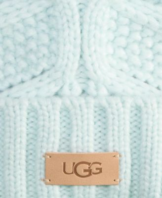 Cable Knit Pom Beanie