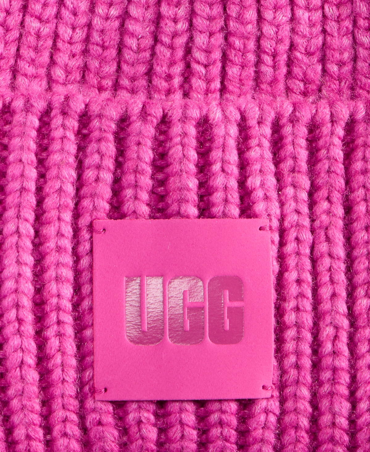 Ugg Women's Chunky Rib-Knit Logo-Patch Beanie
