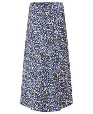 Women's Leo Print A-Lined Skirt