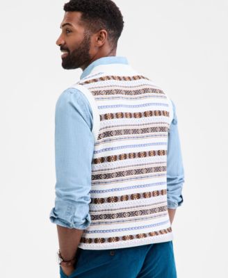 Men's Drake Fair Isle Sweater Vest, Macy's Exclusive