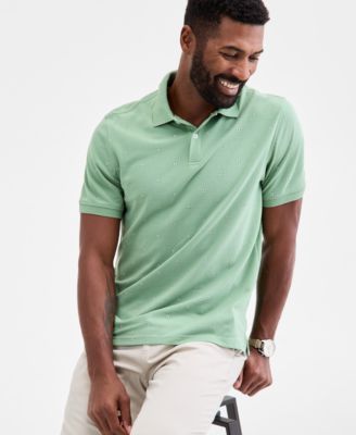 Men's Foulard-Print Piqu&eacute; Short-Sleeve Polo, Macy's Exclusive