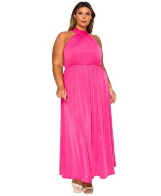 Plus Size Cassia Halter Neck Dress